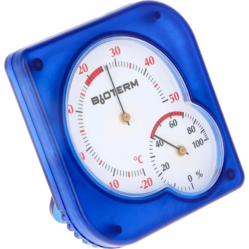 Sisälämpömittari bimetallinen hygrometrillä (-20 - +50°C), sininen - 2