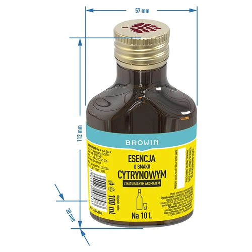 Sitruunanmakuinen essenssi luonnollisella aromilla 10 L:lle - 100 ml - 6