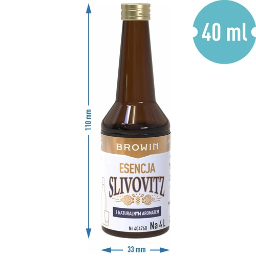 Sliivovitsan makuinen essenssi, 4 L:lle, 40 ml - 7