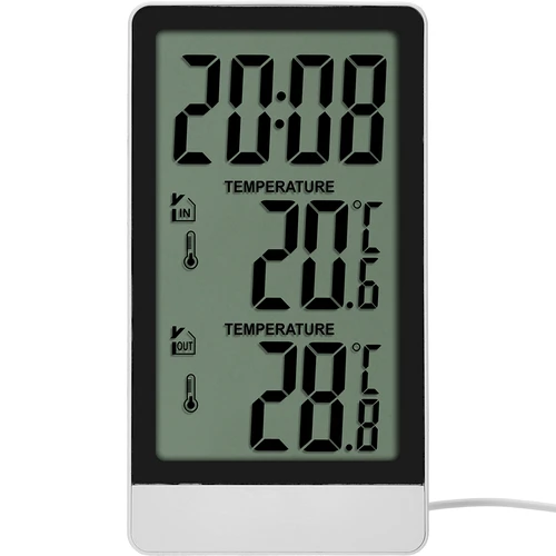 Soens-merkkinen elektroninen lämpömittari – anturilla, valkoinen - 2