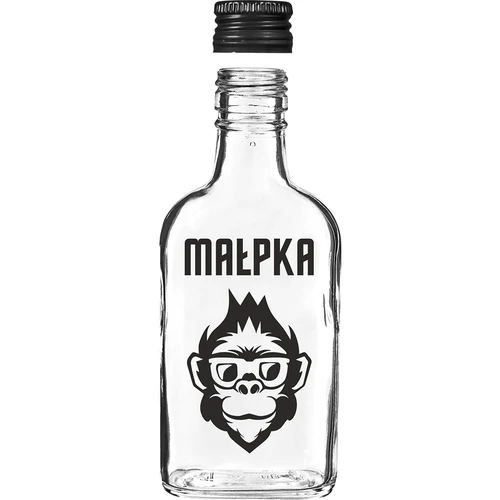 Taskumattipullo 200 ml kierrekorkilla, 'Apina'-painatus, 1 kpl. - 3