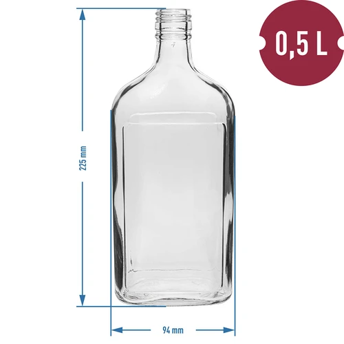 Taskumattipullo 500 ml kierrekorkilla, 6 kpl - 11