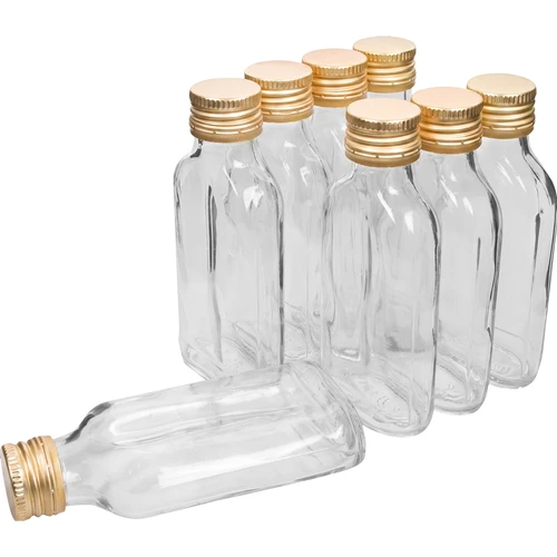 Taskumattipullo likööreille 100 ml + kierrekorkki 8 kpl