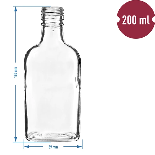 Taskumattipullo likööreille 200 ml - 10 kpl - 4