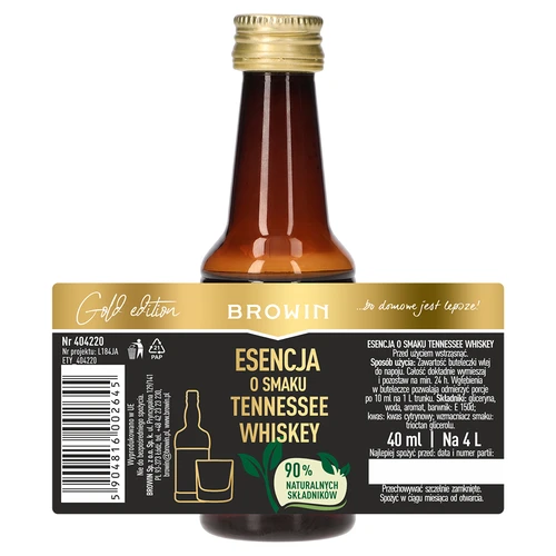 Tennessee whiskey -makuesanssi 4 L - 40 ml - 7