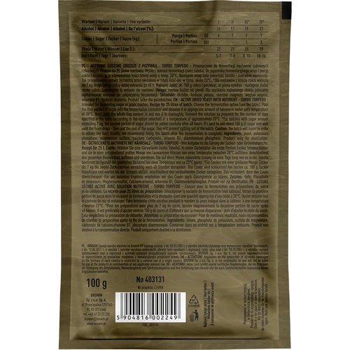 Tislaushiiva Turbo Torpedo 5-7 päivää 21% 100g - 2