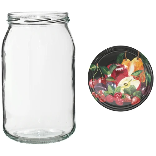 TO 900 ml purkki värillisellä kannella fi82/6 - 6 kpl - 11