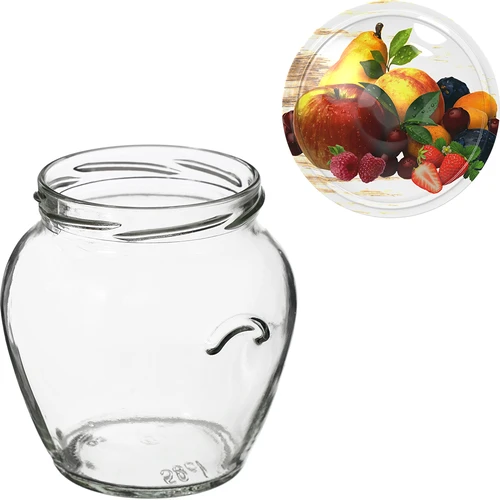 TO Amfora 580 ml purkki värillisellä kannella fi82/6-6kpl - 7