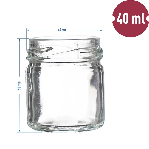 TO-purkki 40 ml värillisellä kannella fi 43 - 10 kpl - 5