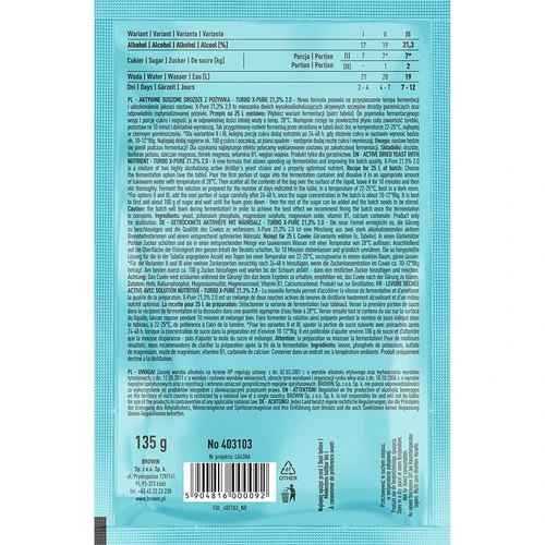Turbohiiva X-Pure 21,3 % 48 h, 25 l - 2