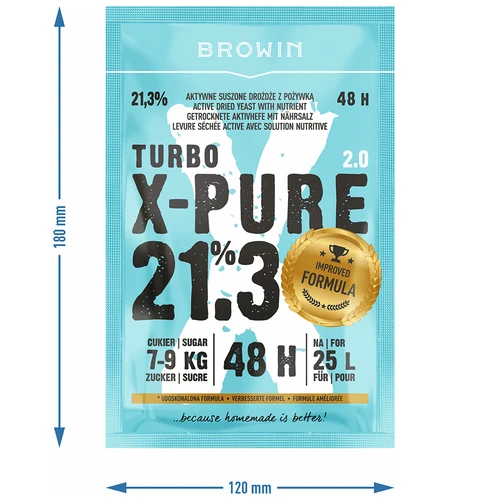 Turbohiiva X-Pure 21,3 % 48 h, 25 l - 5