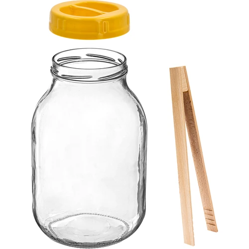 Twist-off purkki 3 L, pihdit ja muovikansi fi 100, kahvalla - 2