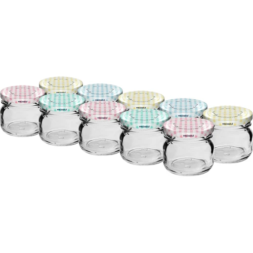 Twist-off purkki 30 ml värillisellä kannella fi 43 - 10 kpl