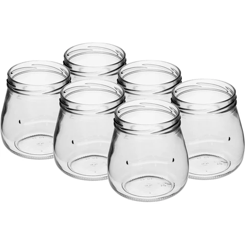 Twist-off-purkki 500 ml "Käänteinen Amfora" värillisellä kannella fi 82/6, 6 kpl - 4