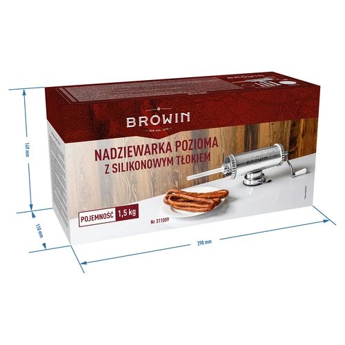 Vaakamallinen makkaratäytin 1,5 kg, silikonimännällä - 11