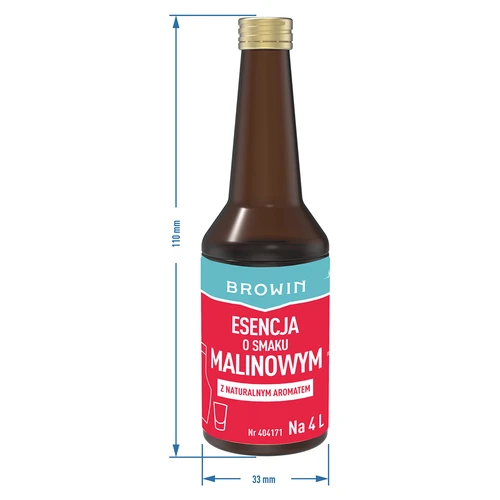 Vadelmanmakuinen esanssi luonnollisella aromilla 4 litrille – 40 ml - 7