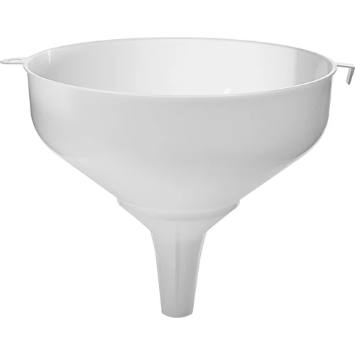 Valkoinen muovinen suppilo ø 25 cm