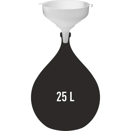 Valkoinen muovinen suppilo ø 25 cm - 2