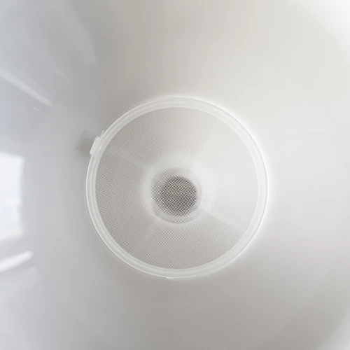 Valkoinen muovinen suppilo ø 25 cm - 5