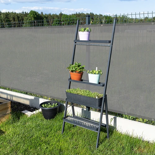 Varjostusverkko (80%, 140 g/m2) 1,5 x 5 m, grafiitti - 8