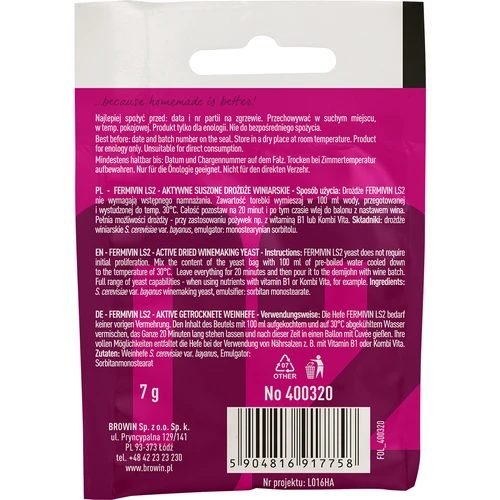 Viinihiiva Fermivin LS2, 7 g - 2