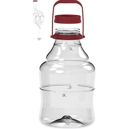 Viinipallo kevyt, särkymätön, kahvalla, 10 L - 2