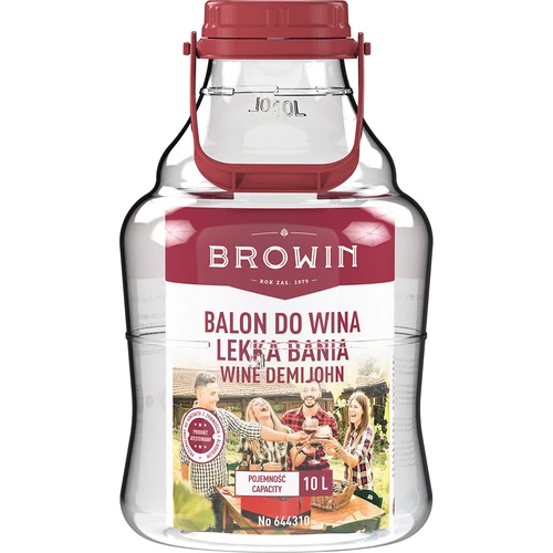 Viinipallo kevyt, särkymätön, kahvalla, 10 L - 3