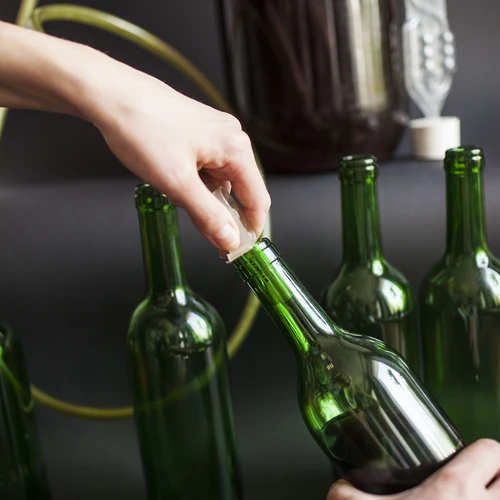 Viinipullo 0,75 L vihreä - pakkaus 8 kpl - 10
