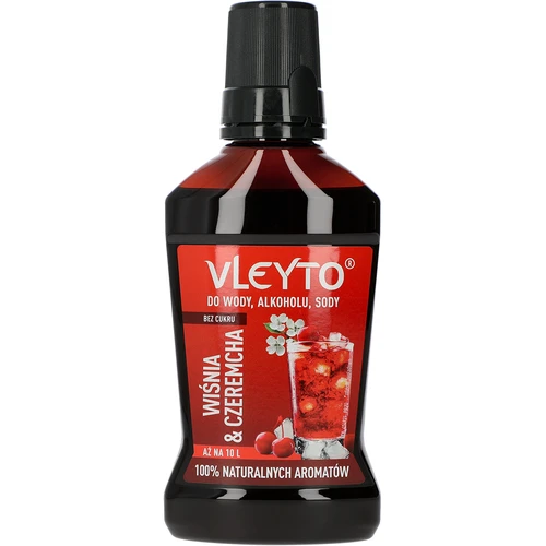 VLEYTO Kirsikka & Tuomipihlaja – makuessenssi luonnollisilla aromeilla, 250 ml