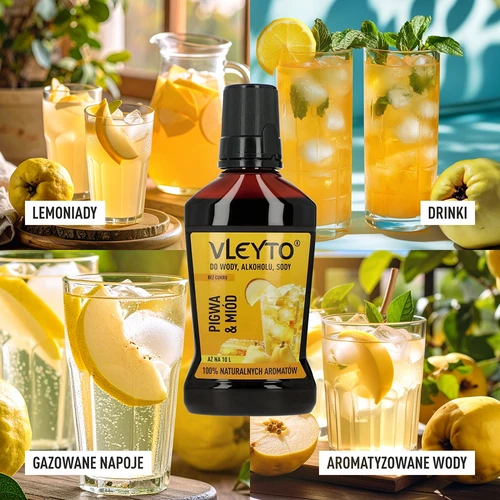 VLEYTO Kvitteni & Hunaja – makuessenssi luonnollisilla aromeilla, 250 ml - 7