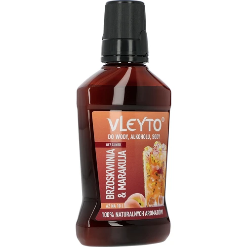 VLEYTO Persikka & Passiohedelmä – makuaromi luonnollisilla aromeilla, 250 ml - 3