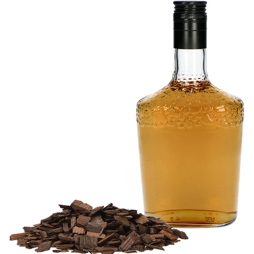 Voimakkaasti paahdetut tammihiutaleet alkoholien aromatisointiin (viski, bourbon, brandy, konjakki, olut), 50 g - 5