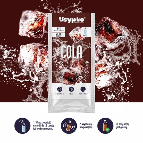 VSYPTO Cola - veden makujauhe, 9 g - 6