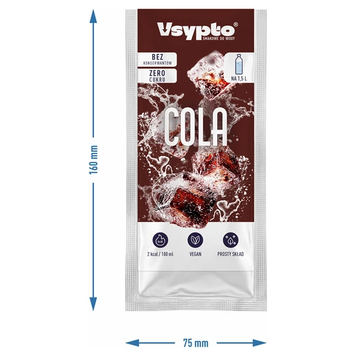 VSYPTO Cola - veden makujauhe, 9 g - 4