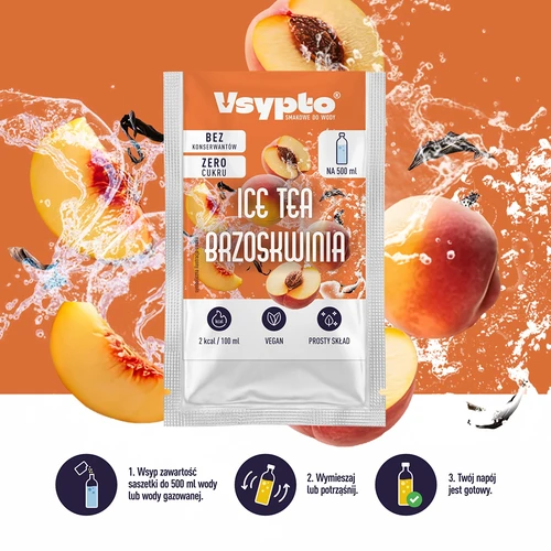 VSYPTO Ice Tea Persikka, 3 g - 6