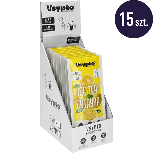 Vsypto Ice Tea Sitruuna - pakkaus 15 x 9 g - 2