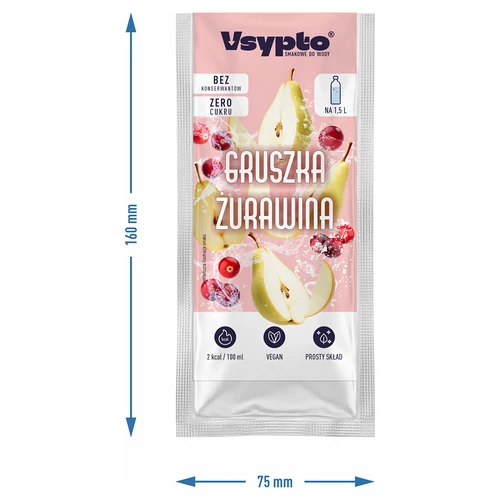 VSYPTO päärynä–karpalo, 9 g - 4