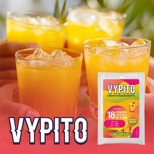 VYPITO 12%, annospussi 18 drinkkiä varten – Multitropic, 126g - 6