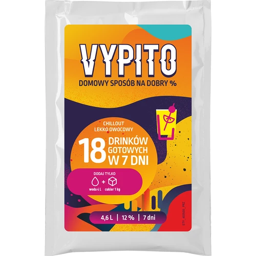 VYPITO 12%, pussi 18 juomalle - Chillout kevyesti hedelmäinen, 126 g