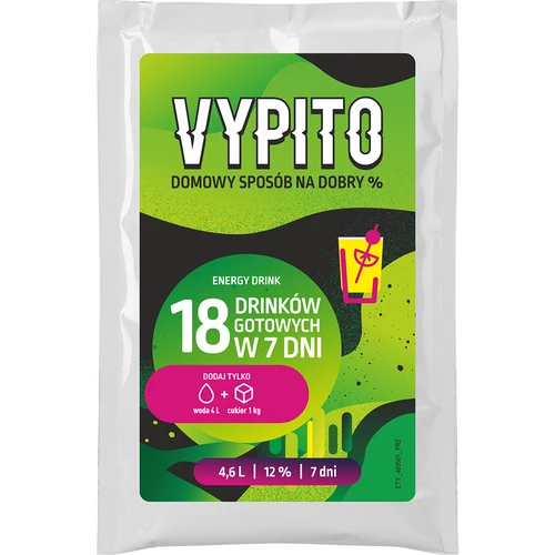 VYPITO 12%, pussi 18 juomalle - Energy drink, 126 g