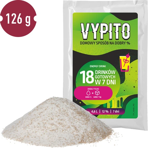 VYPITO 12%, pussi 18 juomalle - Energy drink, 126 g - 3