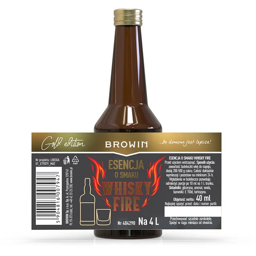 Whisky Fire -esanssi 4 litrille, 40 ml - 4