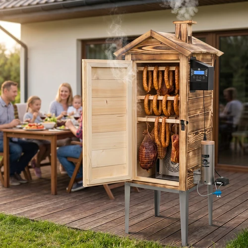 Wi-Fi-savustin, 200 L - dragON WOOD 100IQ, sähköisellä lämmitysmoduulilla ja ohjaimella, puulämmitteinen - 12