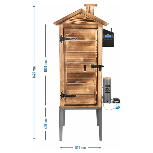 Wi-Fi-savustin, 200 L - dragON WOOD 100IQ, sähköisellä lämmitysmoduulilla ja ohjaimella, puulämmitteinen - 4