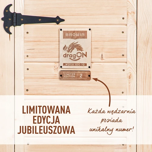 Wi-Fi-savustinkaappi, 200 L - dragON WOOD 100IQ sähköisellä lämmitysmoduulilla ja ohjaimella - 4