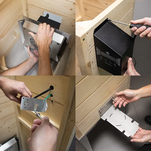 Wi-Fi-savustinkaappi, 200 L - dragON WOOD 100IQ sähköisellä lämmitysmoduulilla ja ohjaimella - 14
