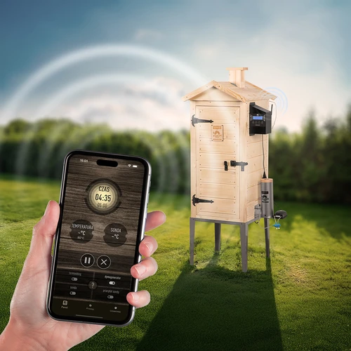 Wi-Fi-savustinkaappi, 200 L - dragON WOOD 100IQ sähköisellä lämmitysmoduulilla ja ohjaimella - 7