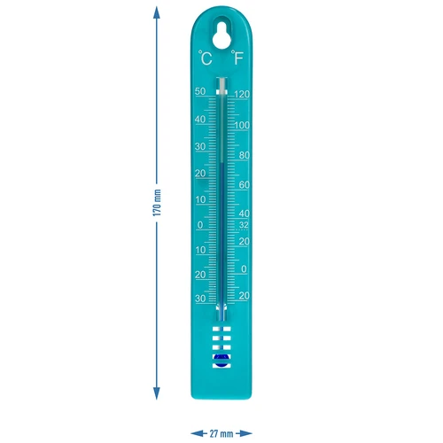 Yleislämpömittari (-30 - +50°C), 17 cm, sininen - 4