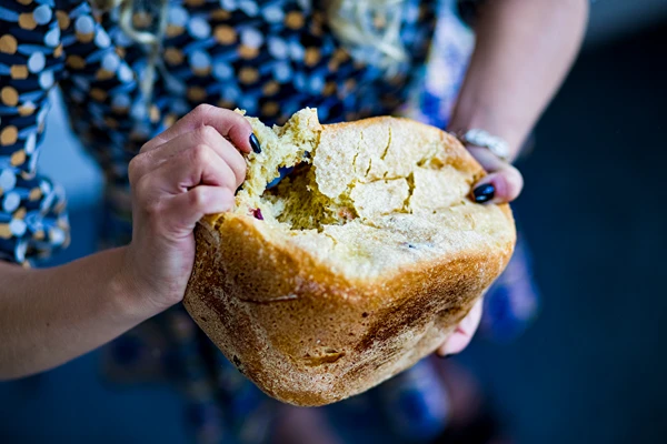 Kotitekoinen vehnäleipä kurpitsalla ja karpalolla